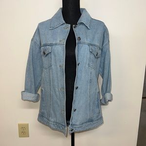 Pretty Little Things Cut Out Denim Jacket
